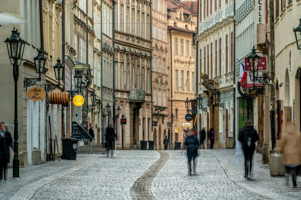Looking East down Celetná in Staré Město