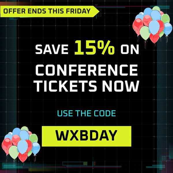Use promo code WXBDAY for 15%