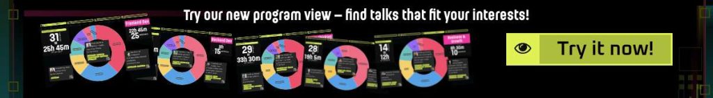 WebExpo program to filter on interests